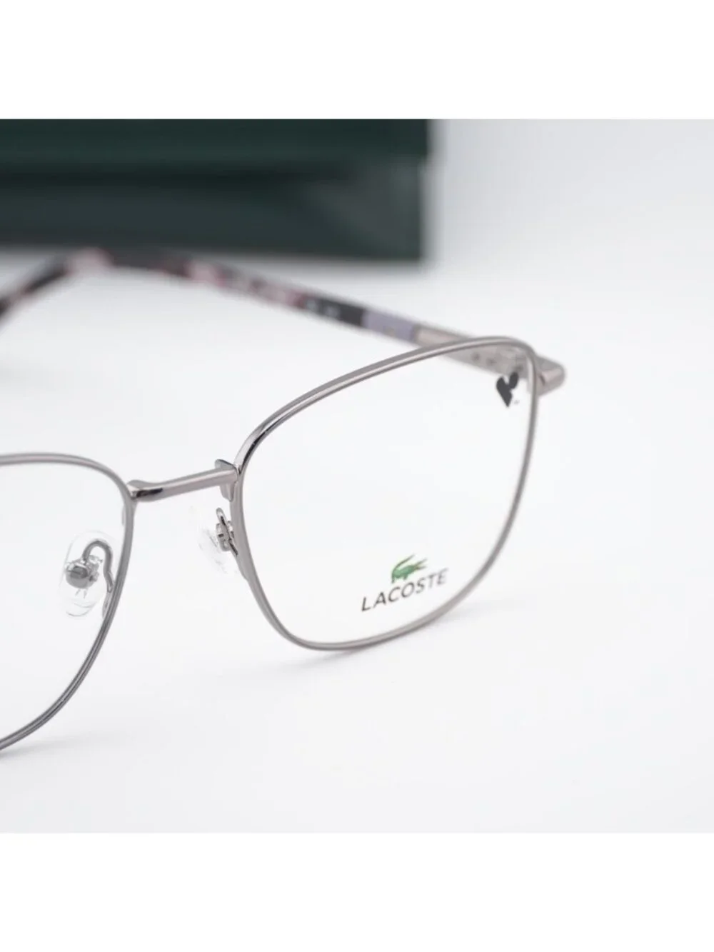 Lacoste L2317 033 Rectangle Eyeglasses 54mm - Gunmetal